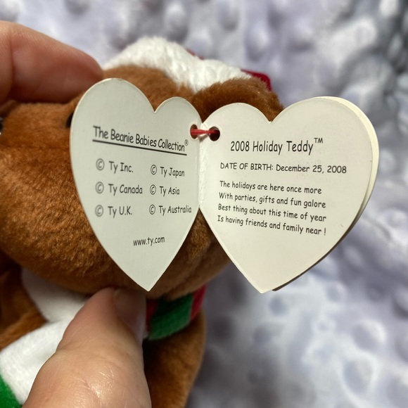 TY 2008 Holiday Teddy Beanie Baby - Picture 3 of 9